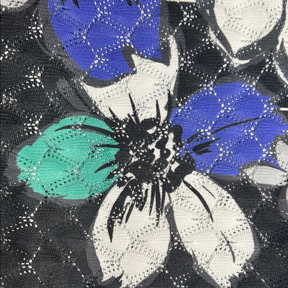 ALFRED DUNNER Tropical Cruise Vacation Spring Summer Cool Oversized Floral Top - Picture 10 of 14